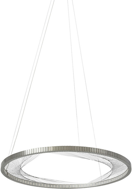 Visual Comfort Modern 700INT30S-LED827 Interlace Modern Satin Nickel LED 30" Hanging Pendant Light