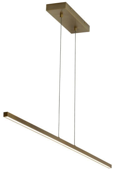Visual Comfort Modern 700LSESN1R-LED930 Essence Modern Aged Brass LED Island Light Fixture