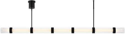 Visual Comfort Modern 700LSWIT7B-LED930 Wit Modern Black LED Kitchen Island Lighting