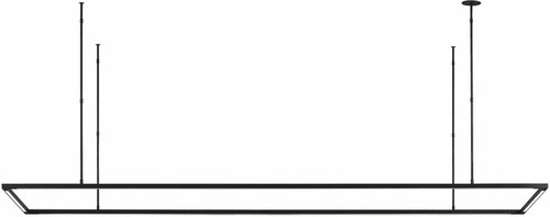 Visual Comfort Modern 700LSSTG84B-LED927 Stagger Modern Nightshade Black LED Chandelier Light