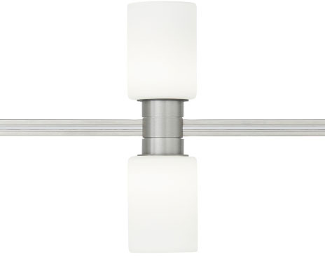 Visual Comfort Modern 700MOCYLVS-LED930 Cylinders Contemporary Satin Nickel LED Track Lighting Kit Head