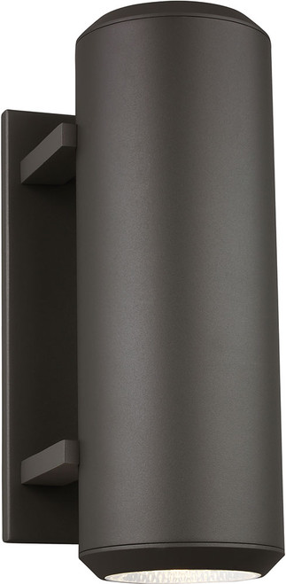 Visual Comfort Modern 700OWAST14Z-LED930 Aspenti Contemporary Bronze LED Exterior 14" Wall Sconce Lighting