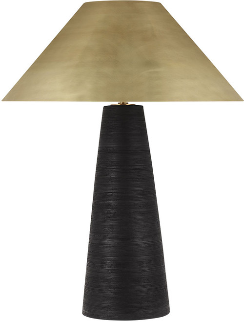 Visual Comfort Modern 700PRTKRMBNB-LED930 Karam Modern Natural Brass LED Lighting Table Lamp