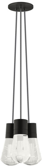 Visual Comfort Modern 700TDALVPMC3 Alva Modern LED 3-Light Multi Pendant Lighting