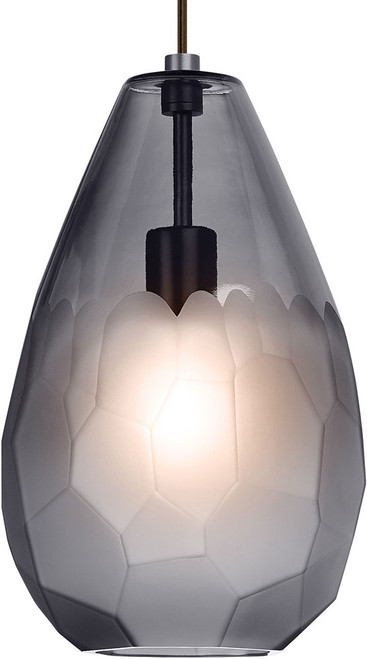 Visual Comfort Modern 700TDBRLGKS Briolette Grande Contemporary Satin Nickel Mini Drop Ceiling Light Fixture