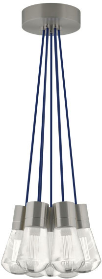 Visual Comfort Modern 700TDALVPMC7 Alva Contemporary LED 7-Light Multi Pendant Light