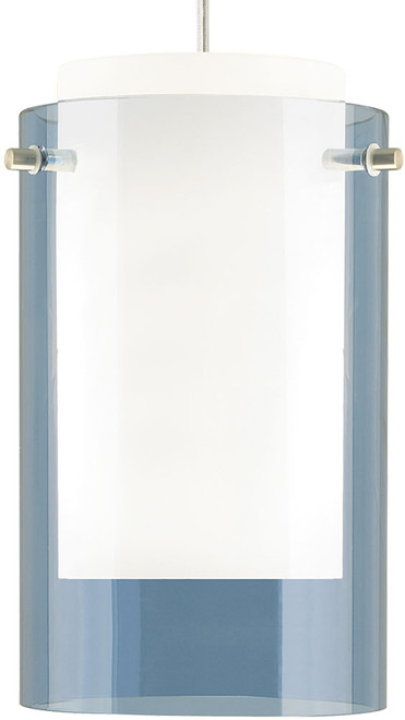 Visual Comfort Modern 700TDECPSUS Echo Small Modern Satin Nickel Small Hanging Lamp