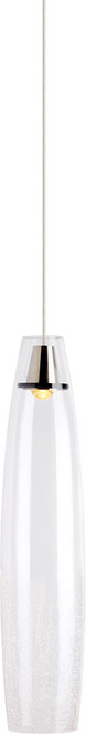 Visual Comfort Modern 700TDCDAPSCCS-LED930 Coda Contemporary Satin Nickel LED Line Voltage Mini Hanging Light