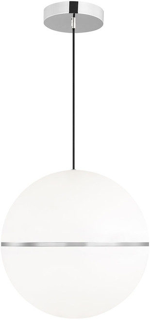 Visual Comfort Modern 700TDHNE18C-LED930 Hanea Contemporary Chrome LED Hanging Light