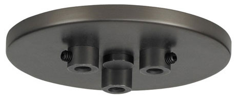 Visual Comfort Architectural 700TDMRD3T Contemporary Line-Voltage Mini Canopy 3 Port Round