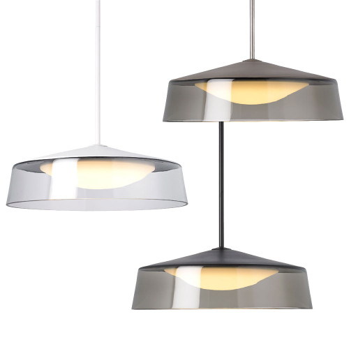 Visual Comfort Modern 700TDMSQGP Masque Grande Contemporary LED Line Voltage Hanging Light