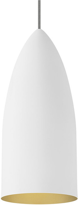 Visual Comfort Modern 700TDSIGWG-LED927 Signal Modern Rubberized White/Gold LED Mini Pendant Lamp