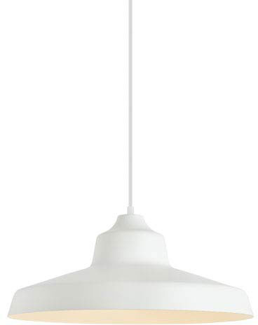 Visual Comfort Modern 700TDZVOW Zevo Modern Matte White Drop Lighting Fixture