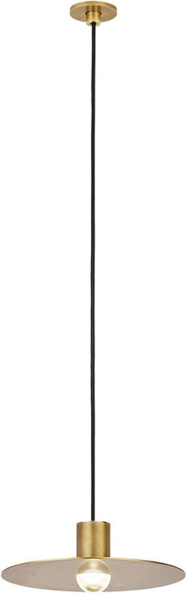 Visual Comfort Modern 700TRSPAEVS1PNB-LED930 Eaves Modern Natural Brass LED Mini Drop Ceiling Lighting