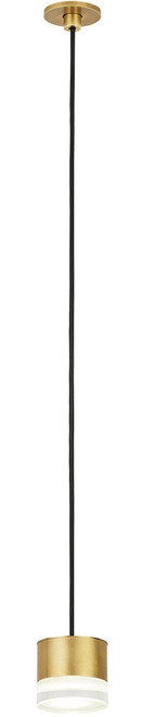 Visual Comfort Modern 700TRSPAGBL1PNB-LED930 Gable Modern Natural Brass LED Mini Ceiling Light Pendant