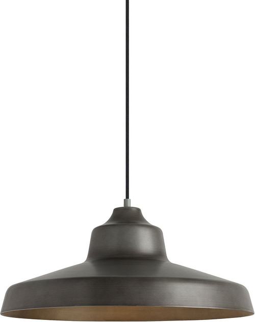 Visual Comfort Modern 700TDZVOFG Zevo Contemporary Fossil Gray Drop Ceiling Light Fixture