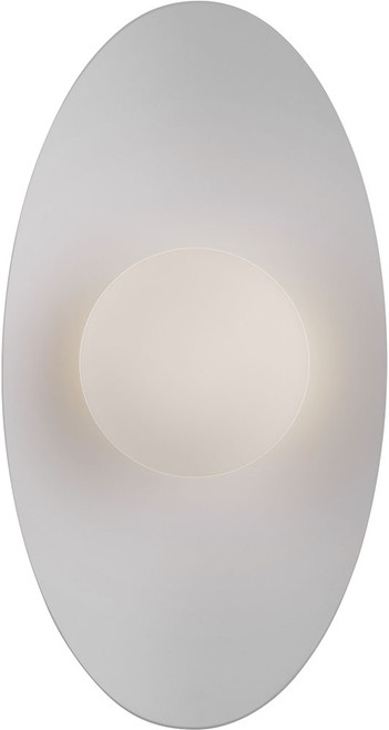 Visual Comfort Modern 700WSJNI16BW-LED930 Joni Modern Matte Black / Matte White LED 16" Wall Lighting Fixture