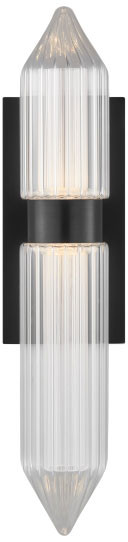 Visual Comfort Modern 700WSLGSN18PZ-LED927 Langston Modern Plated Dark Bronze LED Sconce Lighting