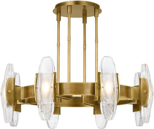 Visual Comfort Modern 700WYT8BR-LED927 Wythe Modern Plated Brass LED Chandelier Light
