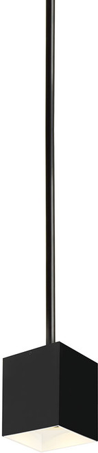 Visual Comfort Modern EXO-PENDANT-6-BLACK-WHITE Exo Modern White LED Mini Drop Ceiling Lighting