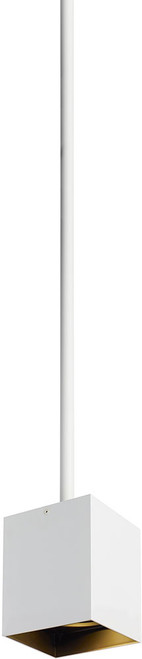 Visual Comfort Modern EXO-PENDANT-6-WHITE-BLACK Exo Contemporary Black LED Mini Ceiling Light Pendant