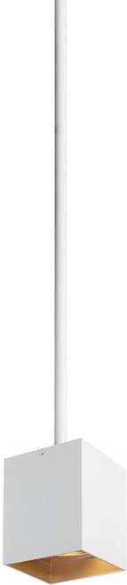 Visual Comfort Modern EXO-PENDANT-6-WHITE-GOLD Exo Modern Gold Haze LED Mini Ceiling Pendant Light