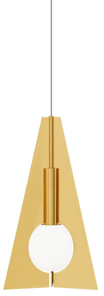 Visual Comfort Modern MINI-ORBEL-PYRAMID-PENDANT Orbel Contemporary LED Mini Hanging Lamp