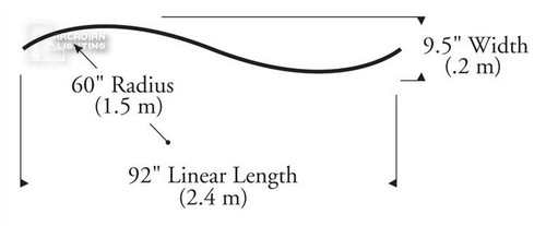 Visual Comfort Architectural PRESMO Pre-bent S Curve MonoRail Railing