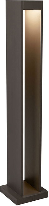 Visual Comfort Modern SYNTRA-BOLLARD-BRONZE Syntra Contemporary Line Voltage Bronze LED Outdoor Landscape Light Fixture Bollard