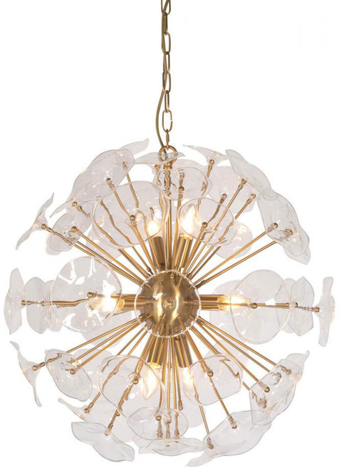 Terracotta H21104G-8BR Sancia Contemporary Warm Brass Hanging Light