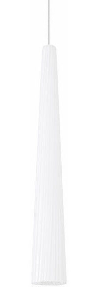 Visual Comfort Modern ZENITH-SMALL-PENDANT-WHITE Zenith Small Modern LED Small Mini Hanging Lamp