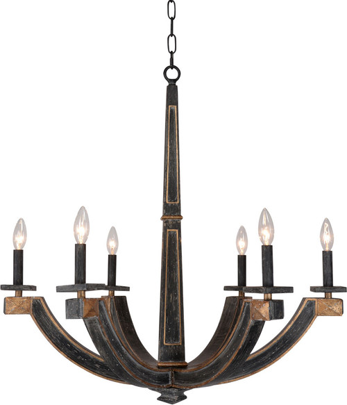 Terracotta H8202-6 Natala Traditional Chandelier Light