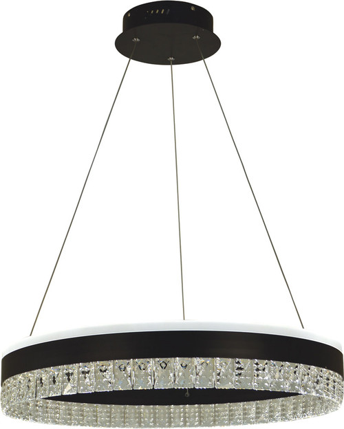 Thumprints FT-T1076-BK Hazel Modern Black LED Lighting Pendant