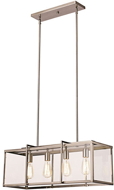 Trans Globe 10213 BN Eastwood II Modern Brushed Nickel Kitchen Island Light Fixture
