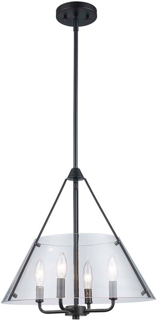 Trans Globe 11584 BK Armani Black Hanging Pendant Lighting