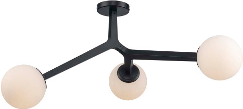 Trans Globe 11633 BK Haskell Modern Black Ceiling Lighting