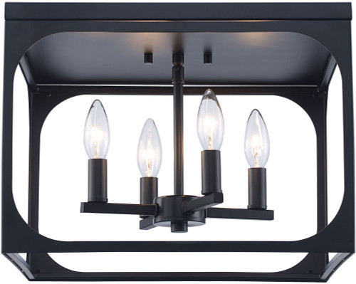 Trans Globe 11711 BK Ruby Ridge Contemporary Black Overhead Lighting