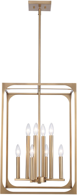 Trans Globe 11717 AG Ruby Ridge Modern Antique Gold 16.5" Foyer Lighting Fixture