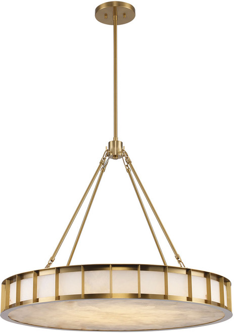 Trans Globe 11749 AG Ivory Isle Modern Antique Gold 30" Hanging Pendant Light