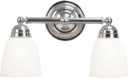 Trans Globe 3356 PC Ardmore Polished Chrome 2-Light Bathroom Lighting Sconce