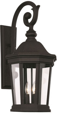Trans Globe 40402-BK Westfield Black Exterior 12" Lighting Wall Sconce