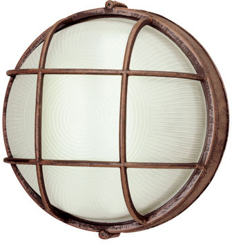 Trans Globe 41505-RT Aria Traditional Rust Exterior 8" Bulkhead