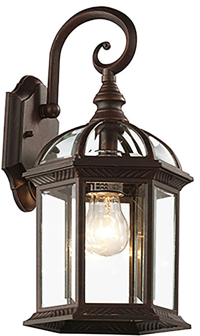 Trans Globe 4181 RT Wentworth Traditional Rust Outdoor Wall Sconce Lighting