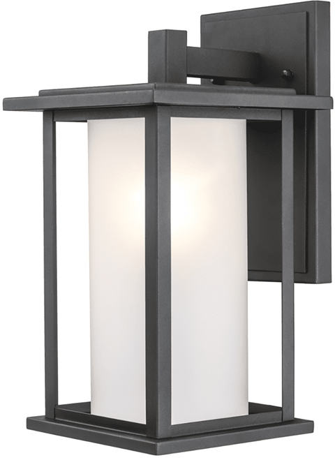 Trans Globe 51401 BK Contemporary Black 8" Exterior Wall Lamp