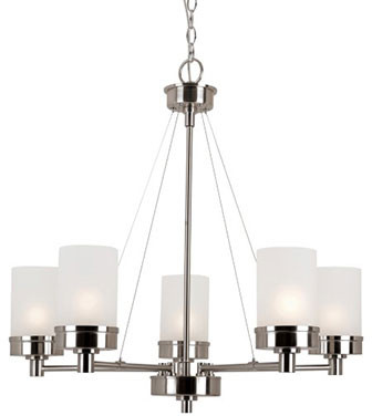 Trans Globe 70338-BN Fusion Modern Brushed Nickel Chandelier Light