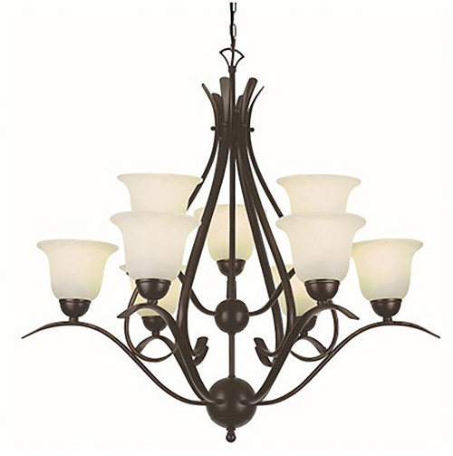 Trans Globe 9289 ROB Aspen Rubbed Oil Bronze Lighting Chandelier