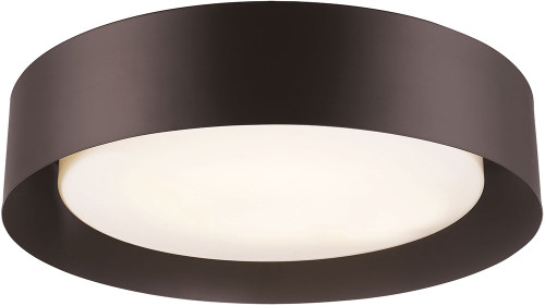Trans Globe LED-30051-BK Moonstone Modern Black LED Flush Mount Ceiling Light Fixture