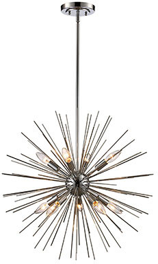 Trans Globe MDN-1452-PC Collina Modern Polished Chrome 24" Lighting Pendant