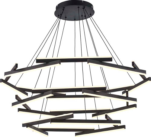 Trans Globe MDN-1567 BK Celestia Modern Black LED Lighting Pendant