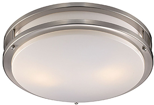 Trans Globe PL-10261 BN Barnes Modern Brushed Nickel 14" Overhead Light Fixture